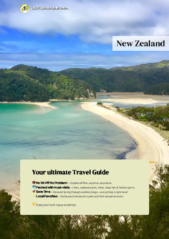 example page 0 from our offline Travel Guide for New Zealand